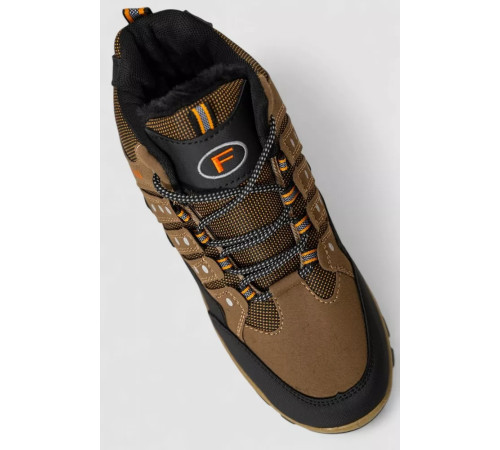 Черевики чоловічі на хутрі, колір коричневий, 244R921