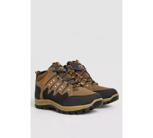 Черевики чоловічі на хутрі, колір коричневий, 244R921