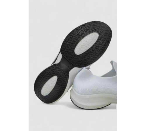 Слипоны мужские текстиль, цвет белый, 243R777-A1031