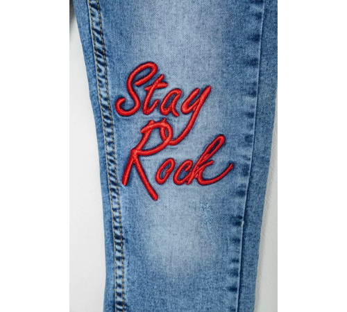 Джинси для дівчаток, колір блакитний, 247R2824