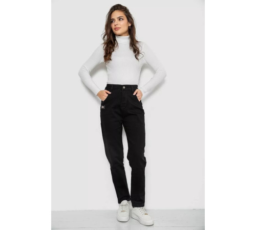 Джинсы женские Mom's, цвет черный, 244R9016