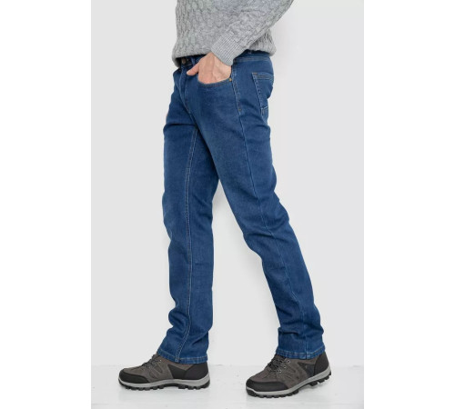 Джинси чоловічі на флісі, колір синій, 254R2406