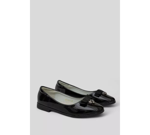 Туфлі дитячі лакові, колір чорний, 244RGB140