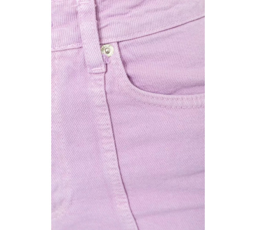 Джинсові шорти жіночі, колір бузковий, 214R245
