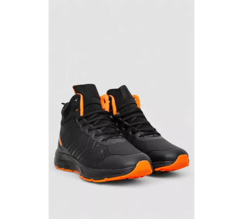 Ботинки мужские на меху 244R981, цвет черно-оранжевый, 244R1037