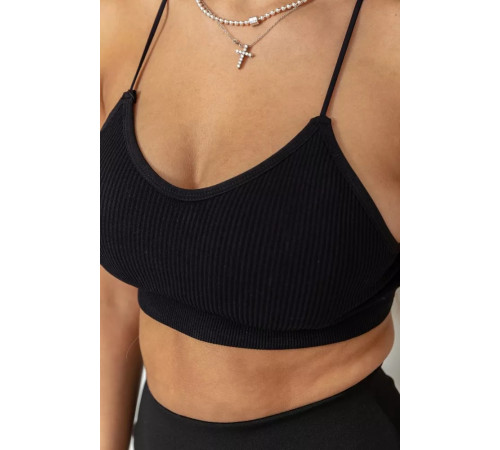 Топ жіночий, колір чорний, 131R1844