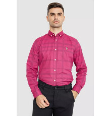 Сорочка чоловіча повсякденна, колір бордовий, 247R403