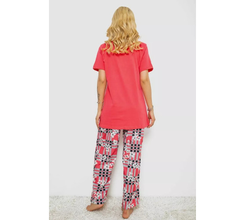 Женская пижама с принтом, цвет розовый, 243R10369