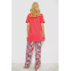 Женская пижама с принтом, цвет розовый, 243R10369