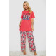 Женская пижама с принтом, цвет розовый, 243R10369
