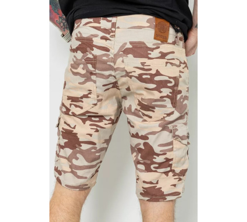 Шорти чоловічі камуфляж, колір бежевий, 157RP300-4