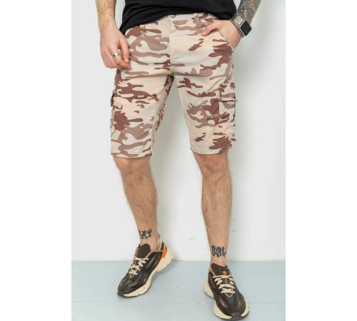Шорти чоловічі камуфляж, колір бежевий, 157RP300-4