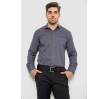 Рубашка мужская с принтом, цвет синий, 214R7044