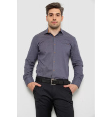 Рубашка мужская с принтом, цвет синий, 214R7044