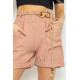 Шорты женские с поясом, цвет пудровый, 214R1704.