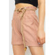 Шорты женские с поясом, цвет пудровый, 214R1704.