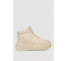 Кросівки жіночі зимові на хутрі, колір бежевий, 248RAM013