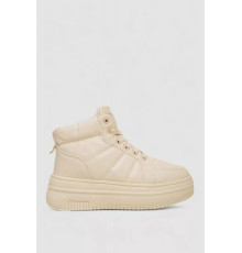 Кросівки жіночі зимові на хутрі, колір бежевий, 248RAM013