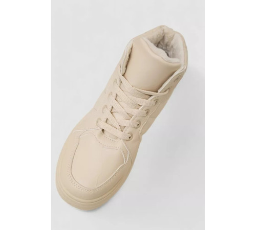 Кросівки жіночі зимові на хутрі, колір бежевий, 248RAM013