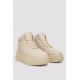 Кросівки жіночі зимові на хутрі, колір бежевий, 248RAM013
