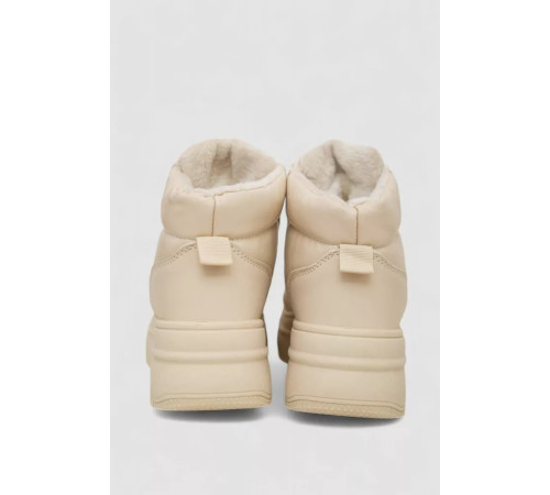 Кросівки жіночі зимові на хутрі, колір бежевий, 248RAM013