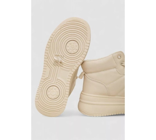 Кросівки жіночі зимові на хутрі, колір бежевий, 248RAM013