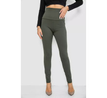 Лосини жіночі в рубчик, колір хакі, 205R606-1