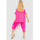 Костюм женский повседневный батал, цвет розовый, 102R5237.