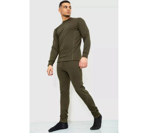 Термобілизна чоловіча на флісі, колір хакі, 243R06426