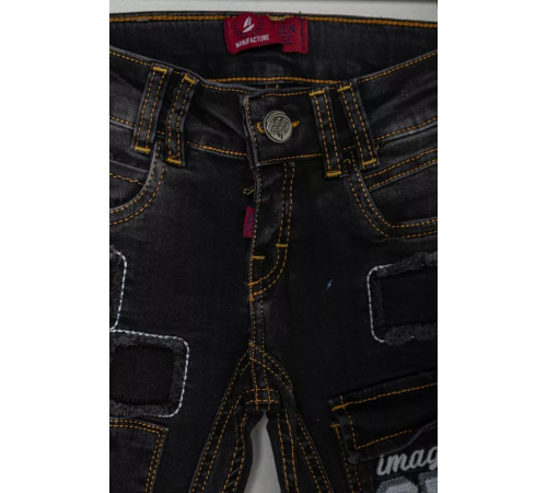 Джинси дитячі для хлопчика, колір чорний, 247R8414