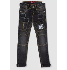 Джинси дитячі для хлопчика, колір чорний, 247R8414
