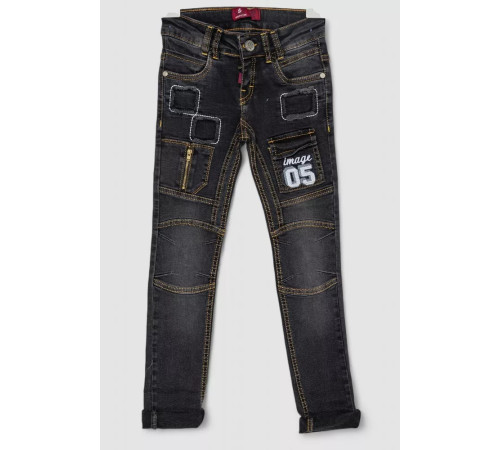 Джинси дитячі для хлопчика, колір чорний, 247R8414