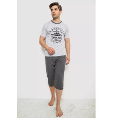 Піжама чоловіча, колір світло-сірий, 243R6205