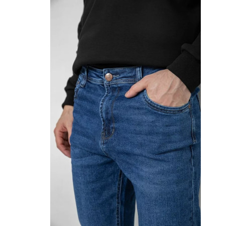 Джинси чоловічі демісезонні, колір синій, 243R8048