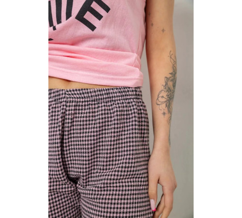 Женская пижама с принтом, цвет розовый, 238R3107.