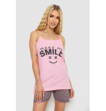 Женская пижама с принтом, цвет розовый, 238R3107.