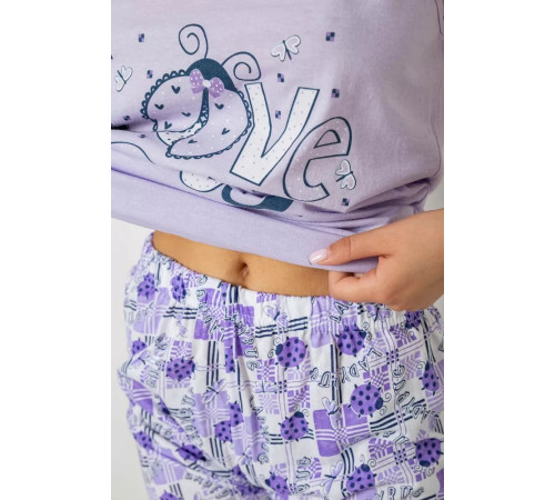 Піжама жіноча, колір бузковий, 243R2504