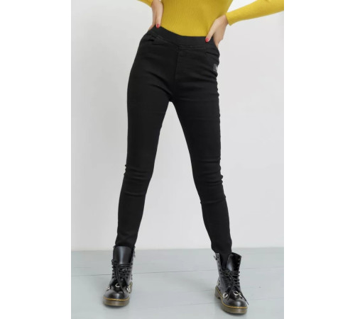 Джеггінси жіночі, колір чорний, 131R9560-5