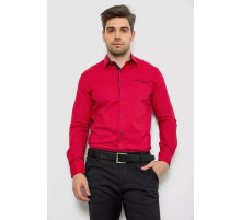 Рубашка мужская с принтом, цвет красный, 214R7094-1.