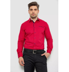 Сорочка чоловіча з принтом, колір червоний, 214R7094-1