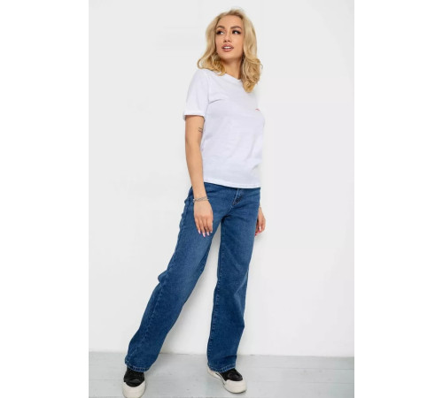 Футболка жіноча з принтом, колір білий, 238R57482