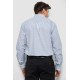 Рубашка мужская с принтом, цвет голубой, 214R813