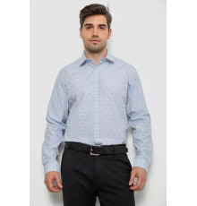 Сорочка чоловіча з принтом, колір блакитний, 214R813