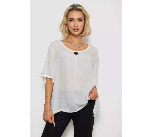 Блуза, колір молочний, 244RM202