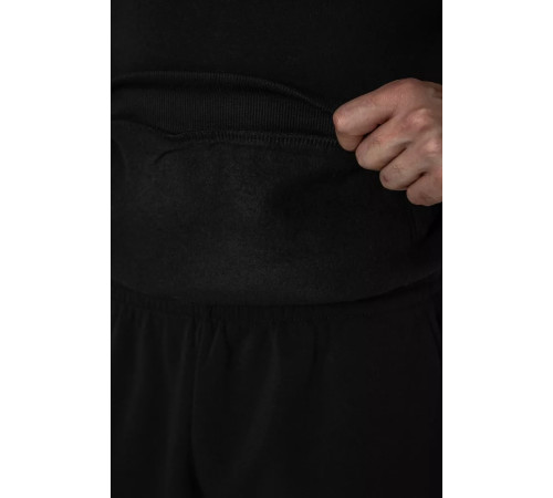 Спортивний костюм чоловічий на флісі, колір чорний, 244R9142