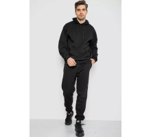 Спортивный костюм мужской на флисе, цвет черный, 244R9142