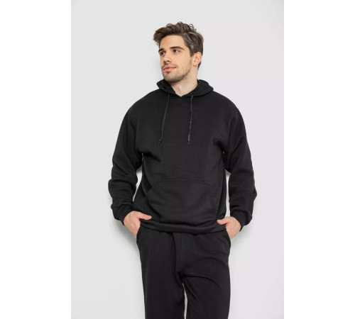 Спортивний костюм чоловічий на флісі, колір чорний, 244R9142