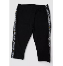 Велотреки для дівчаток, колір чорний, 247R516