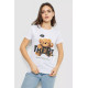 Футболка жіноча з принтом, колір білий, 244R509