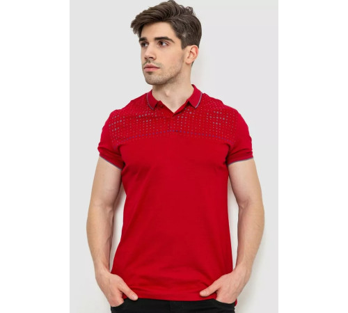 Поло чоловіче, колір бордовий, 214R1842